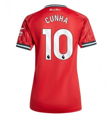 Manchester United Matheus Cunha #10 Hjemmebanetrøje Dame 2025-26 Kortærmet